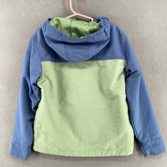 Lake Trail Pullover Outdoor Hoodie Kids S 6/7 Color Block Nylon Water Resistant - Picture 2 of 14